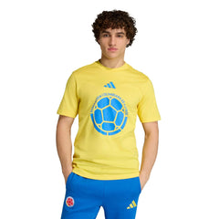 2026 Colombia Men's DNA Graphic Tee Impact Yellow - Adidas