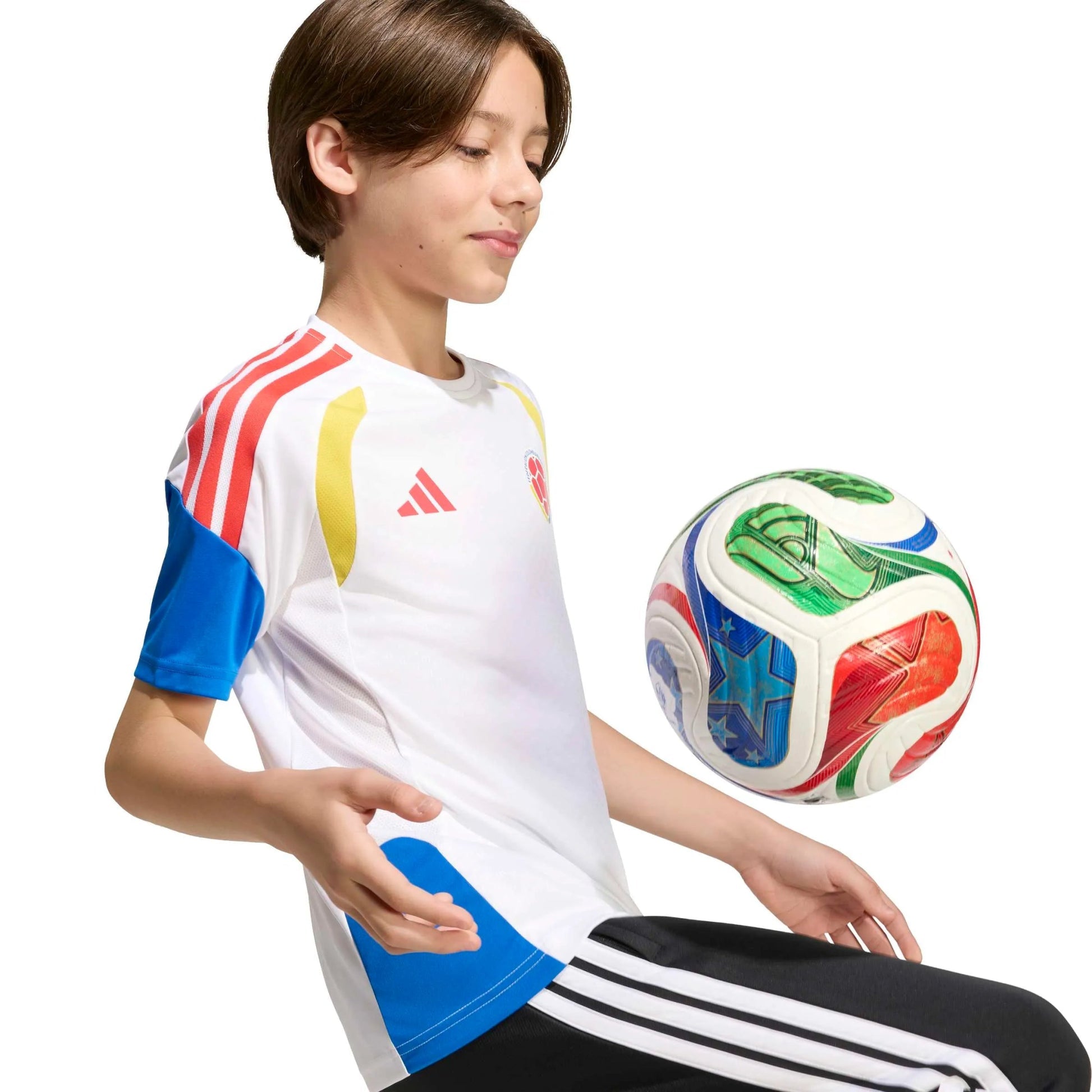 2026 Colombia Youth Training Soccer Jersey White - Adidas