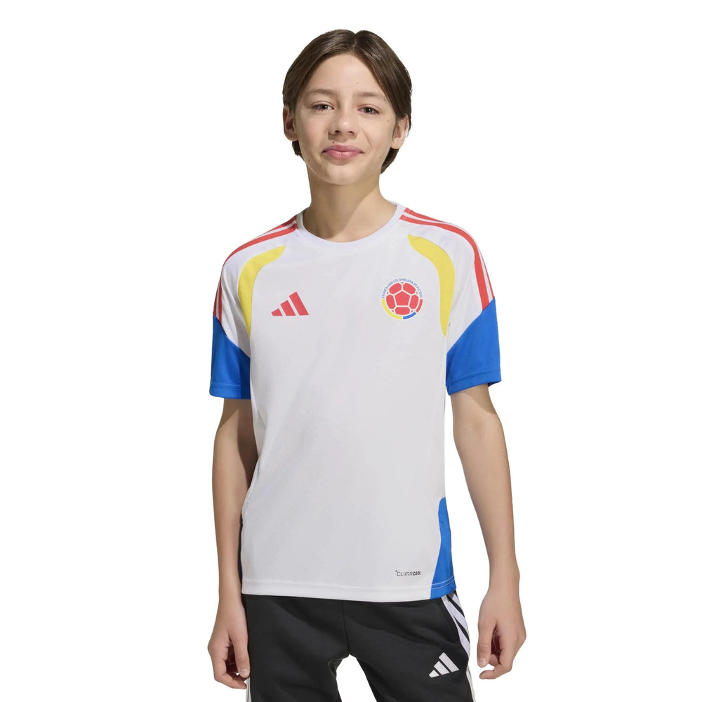 2026 Colombia Youth Training Soccer Jersey White - Adidas