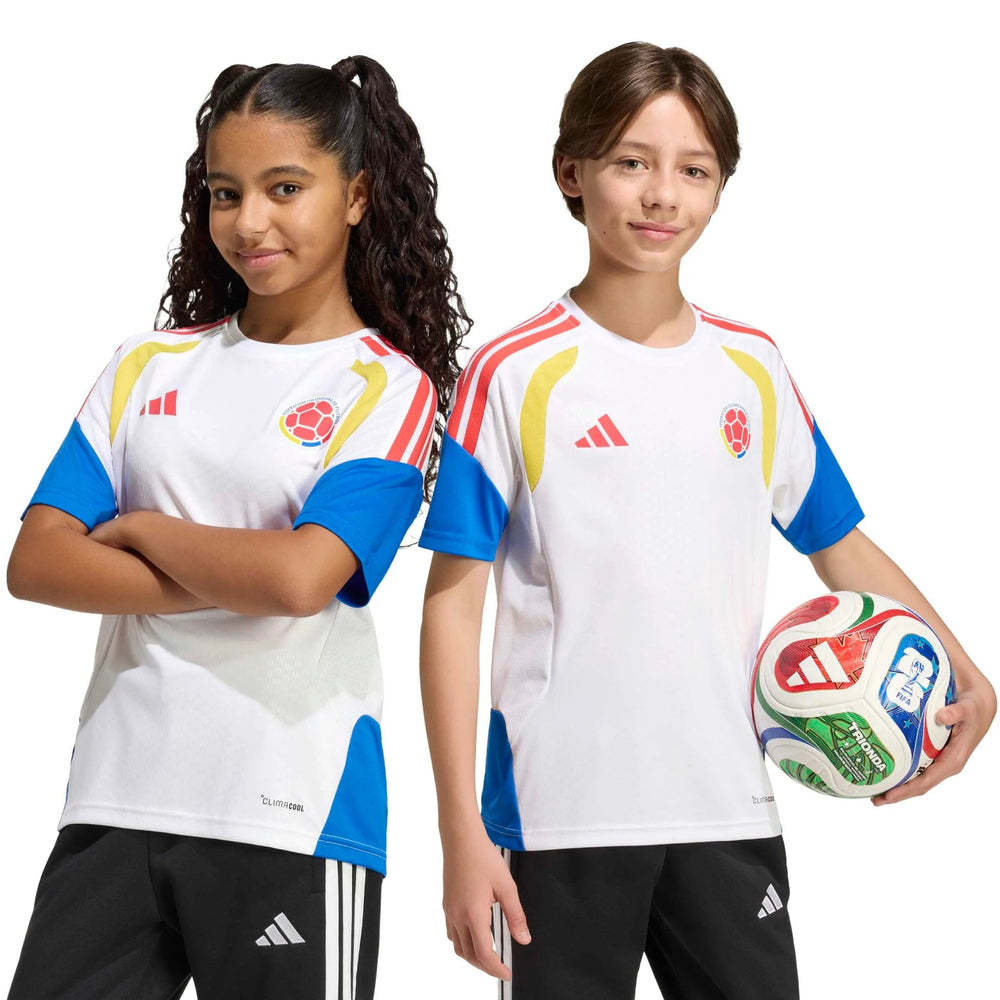 2026 Colombia Youth Training Soccer Jersey White - Adidas