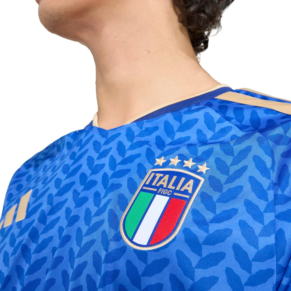 2026 Italy Men's Stadium Home Soccer Jersey Bold Blue - Adidas