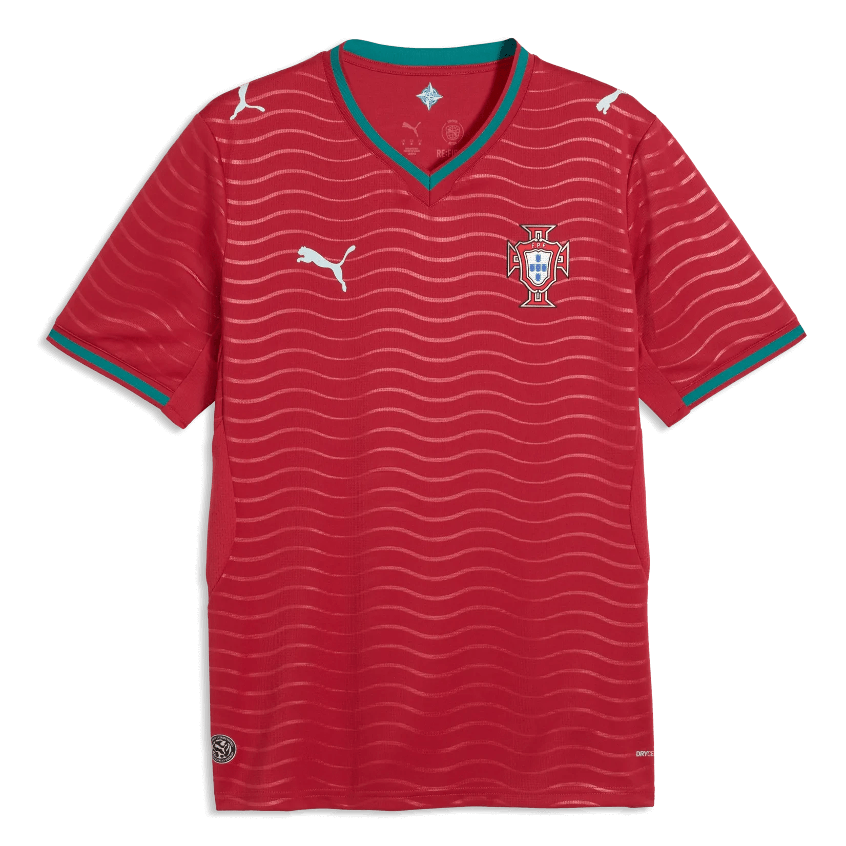 2026 Portugal Men's Stadium Home Soccer Jersey Club Red-Green Lagoon - Puma