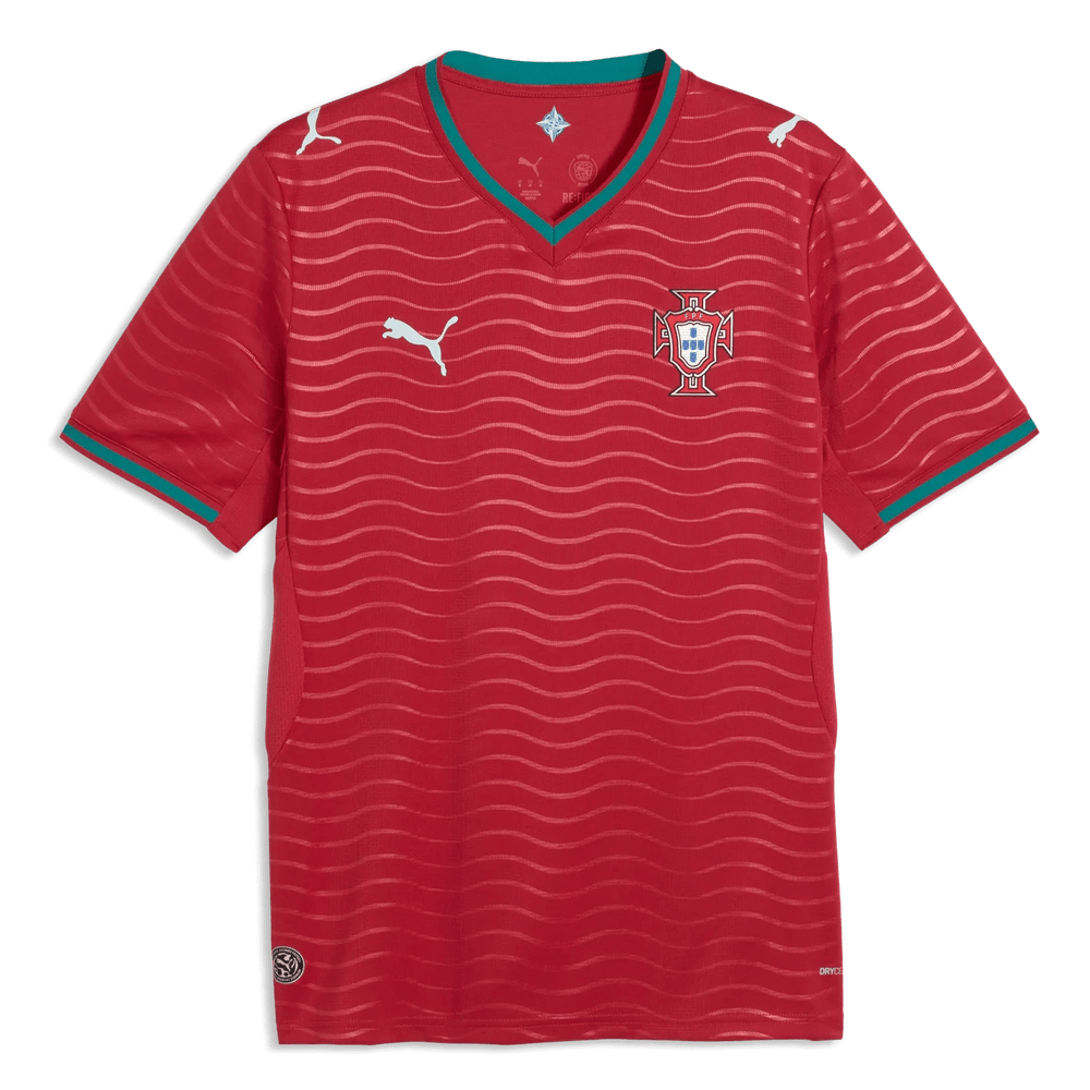 2026 Portugal Men's Stadium Home Soccer Jersey Club Red-Green Lagoon - Puma