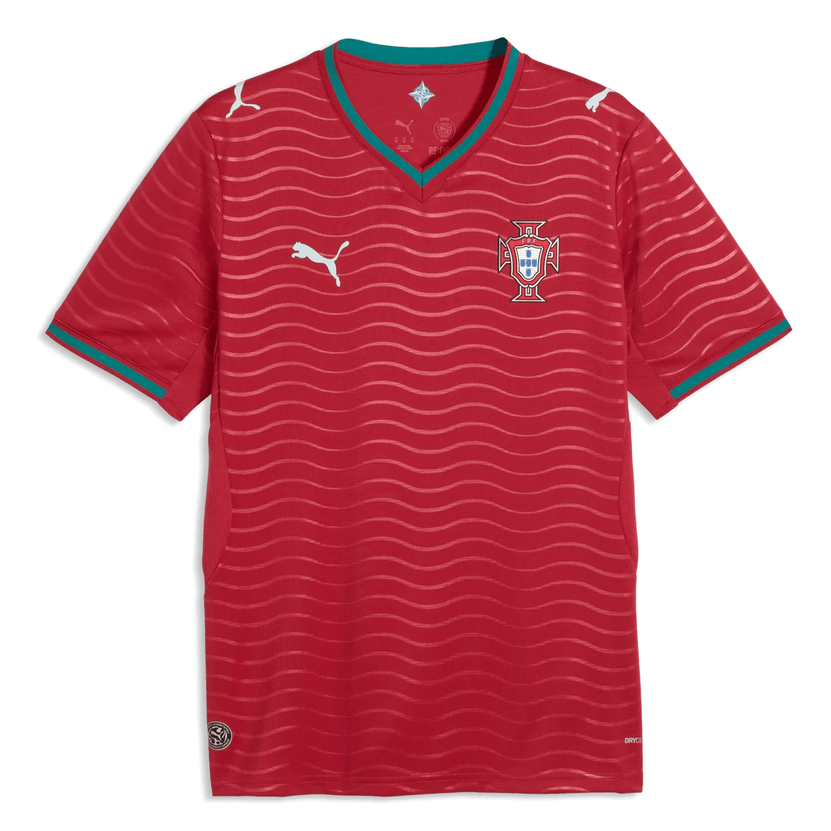 2026 Portugal Men's Stadium Home Soccer Jersey Club Red-Green Lagoon - Puma