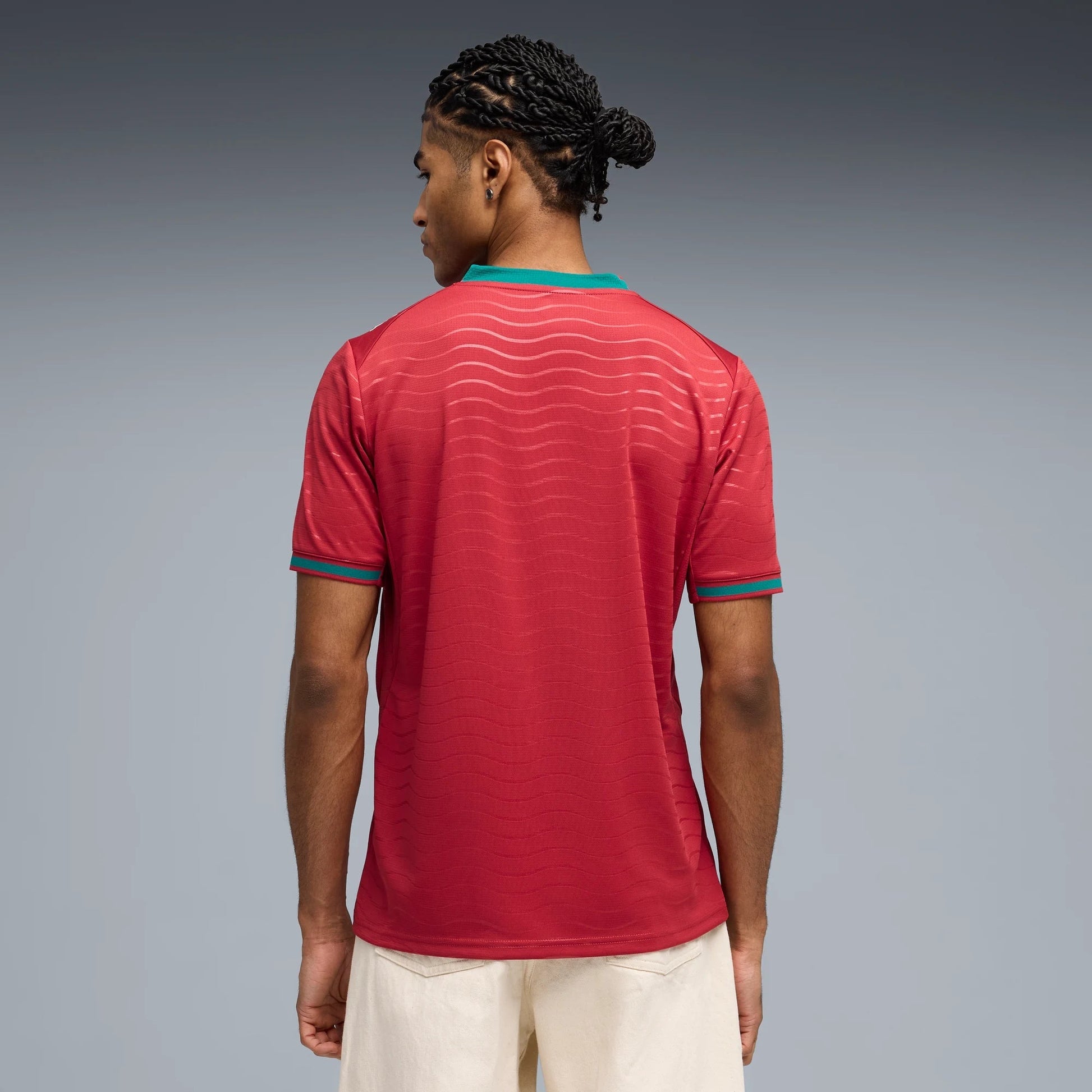 2026 Portugal Men's Stadium Home Soccer Jersey Club Red-Green Lagoon - Puma