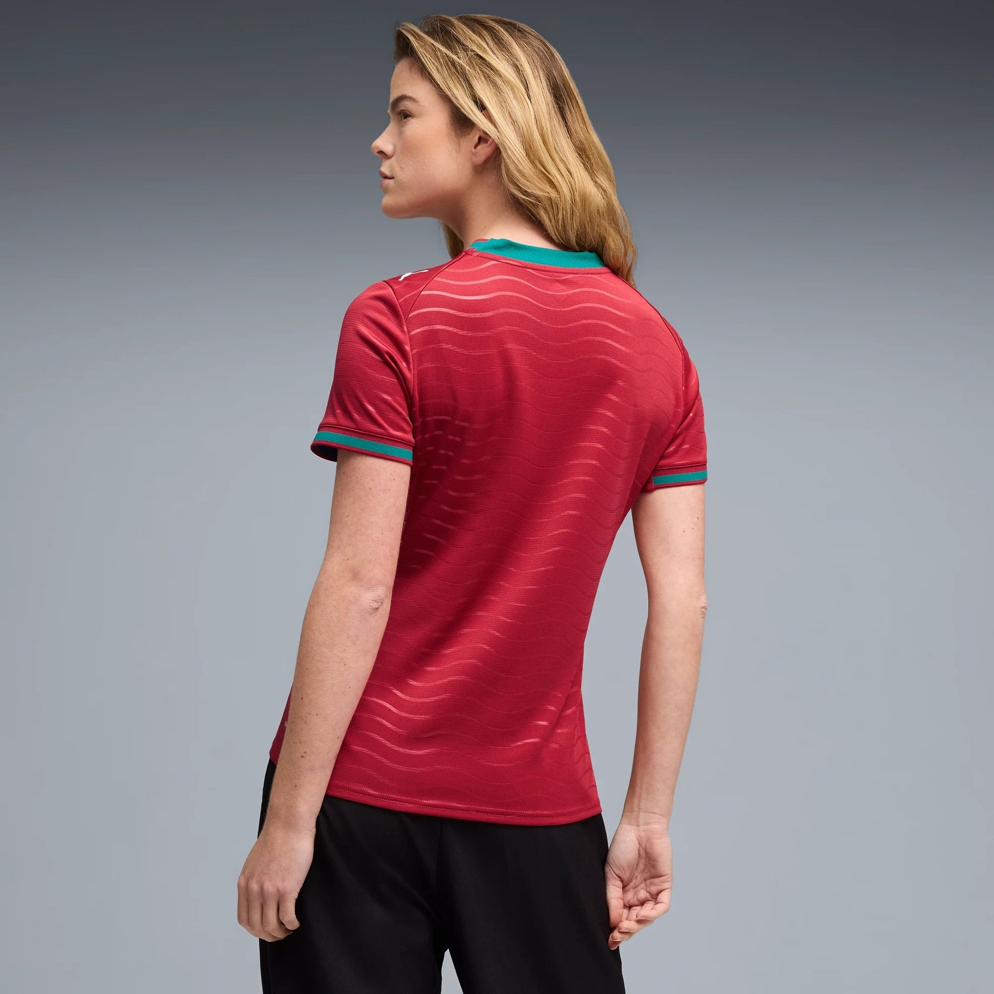 2026 Portugal Women's Stadium Home Soccer Jersey Club Red-Green Lagoon - Puma