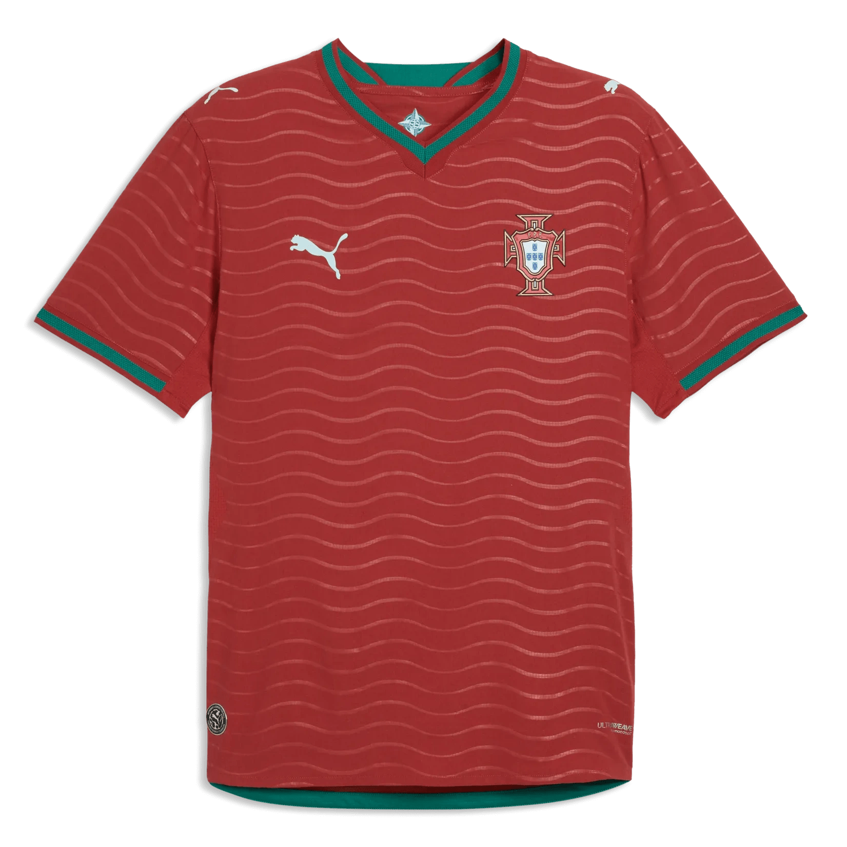 2026 Portugal Men's Authentic Home Soccer Jersey Club Red-Green Lagoon - Puma
