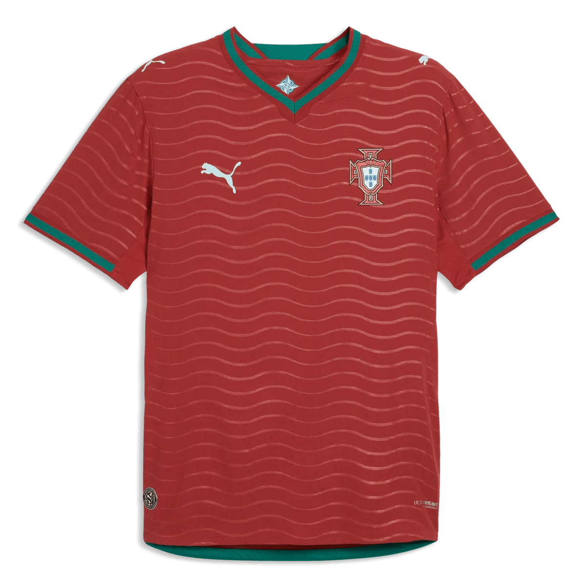 2026 Portugal Men's Authentic Home Soccer Jersey Club Red-Green Lagoon - Puma