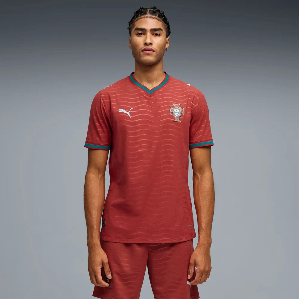 2026 Portugal Men's Authentic Home Soccer Jersey Club Red-Green Lagoon - Puma