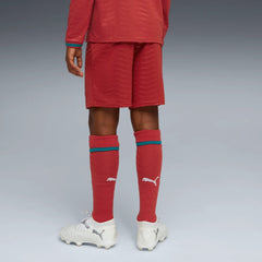 2026 Portugal Youth Stadium Home Shorts Club Red-Green Lagoon - Puma