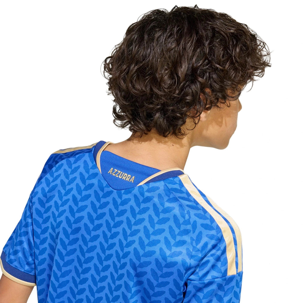 2026 Italy Youth Stadium Home Soccer Jersey Bold Blue - Adidas