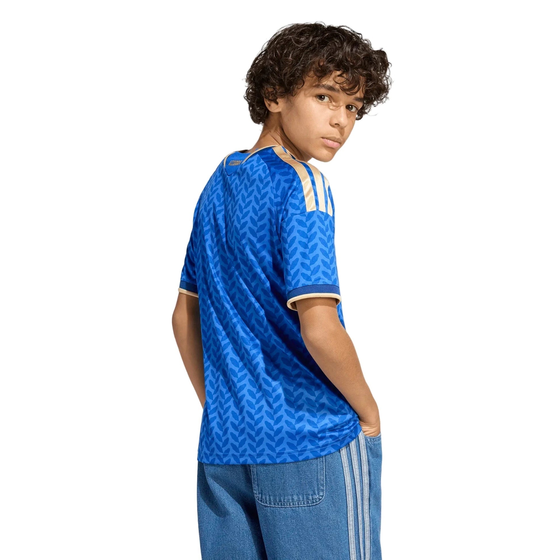 2026 Italy Youth Stadium Home Soccer Jersey Bold Blue - Adidas