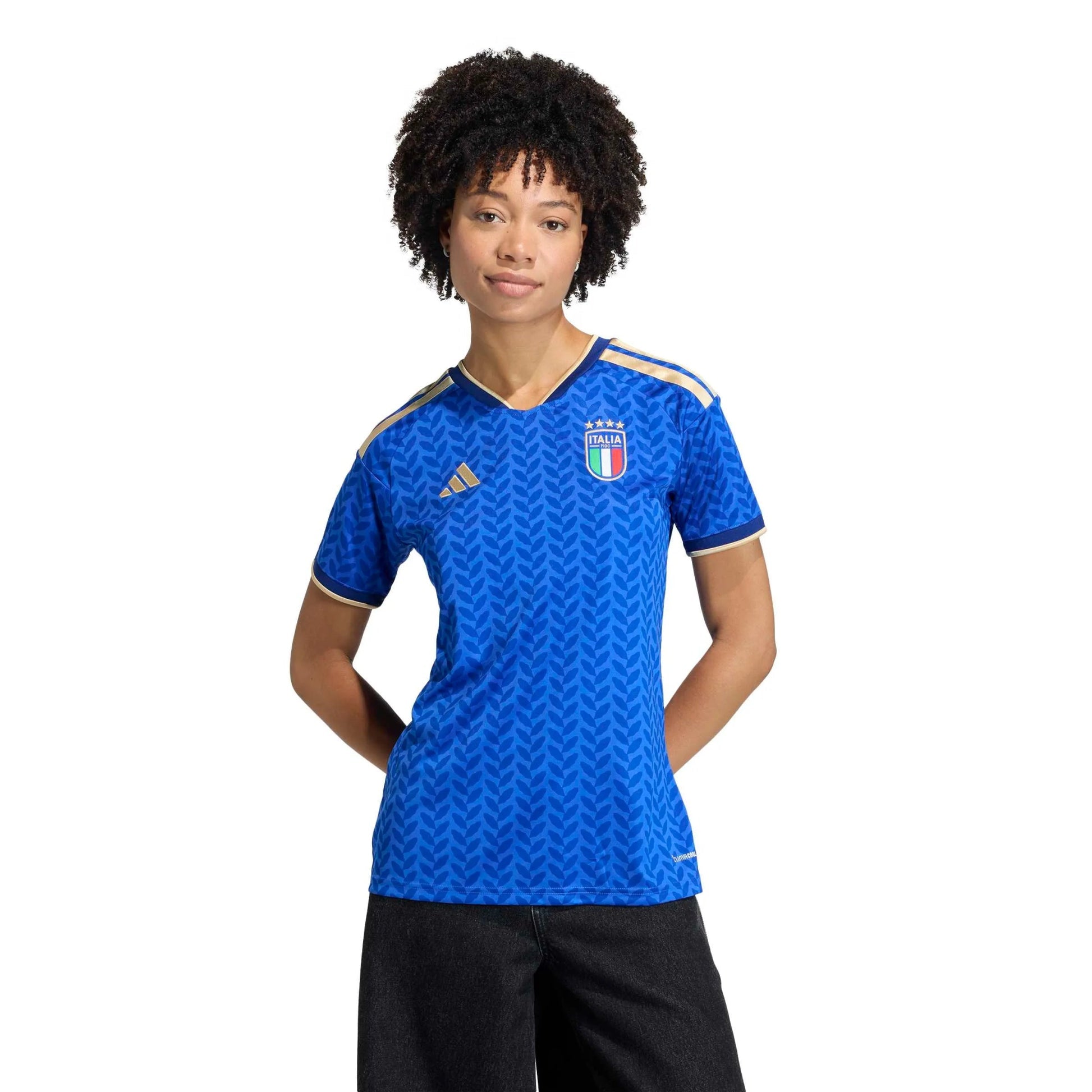 2026 Italy Women's Stadium Home Soccer Jersey Bold Blue - Adidas