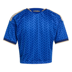 2026 Italy Women's Stadium Home Cropped Soccer Jersey Bold Blue - Adidas