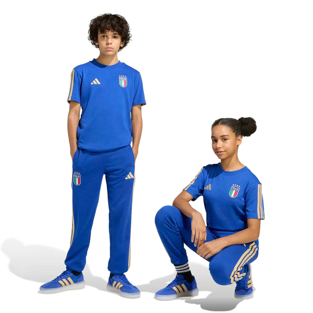 2026 Italy Youth Pants Bold Blue - Adidas