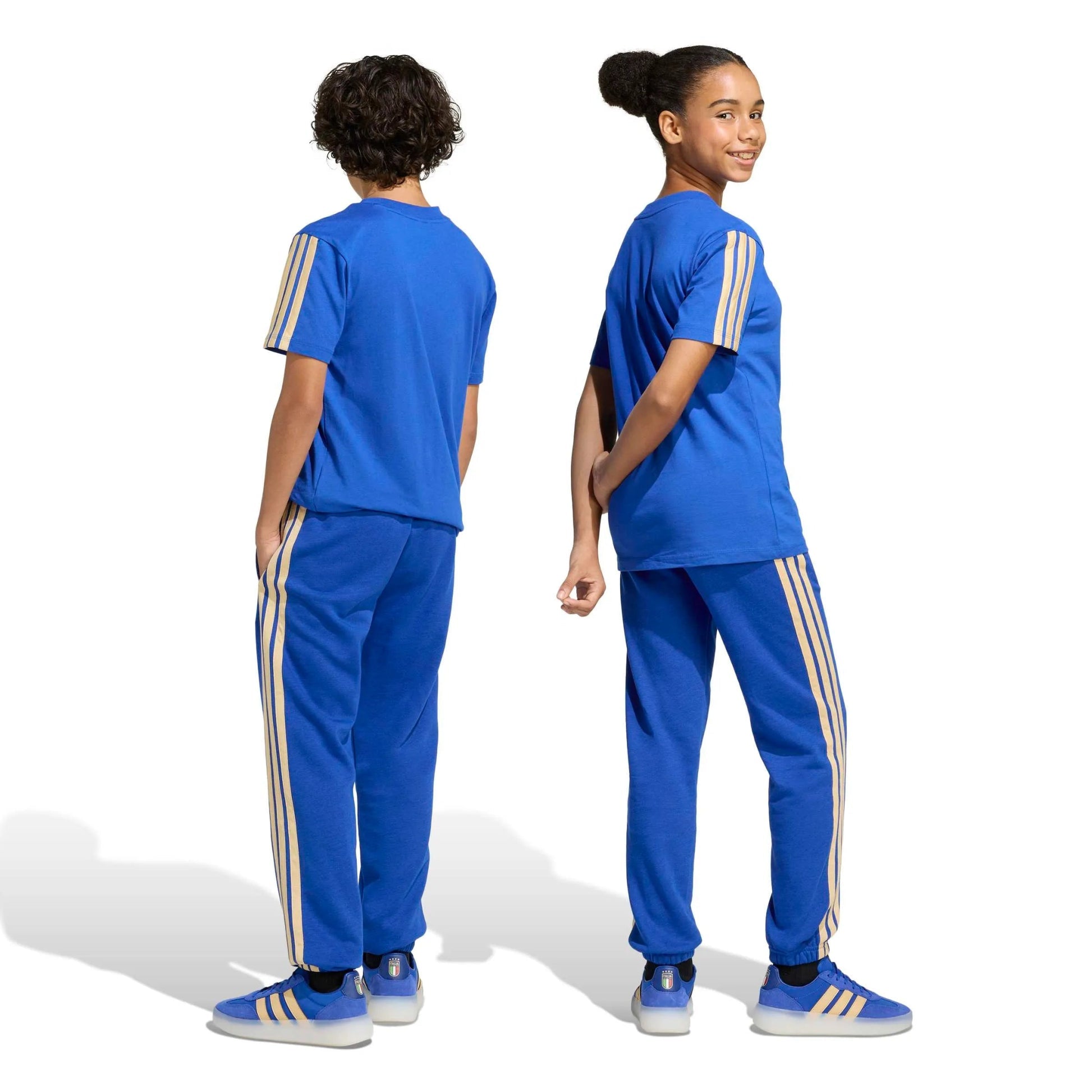 2026 Italy Youth Pants Bold Blue - Adidas