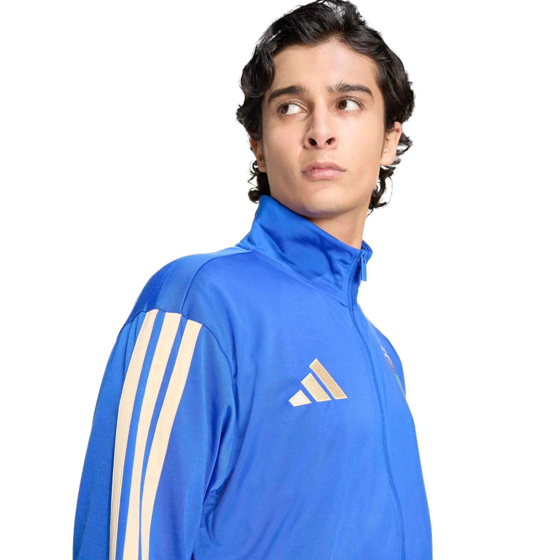 2026 Italy Men's DNA Track Top Bold Blue - Adidas