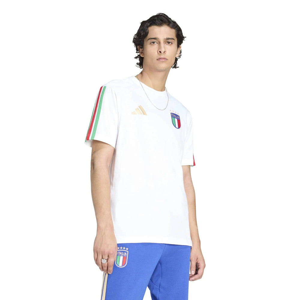 2026 Italy Men's DNA Tee White - Adidas