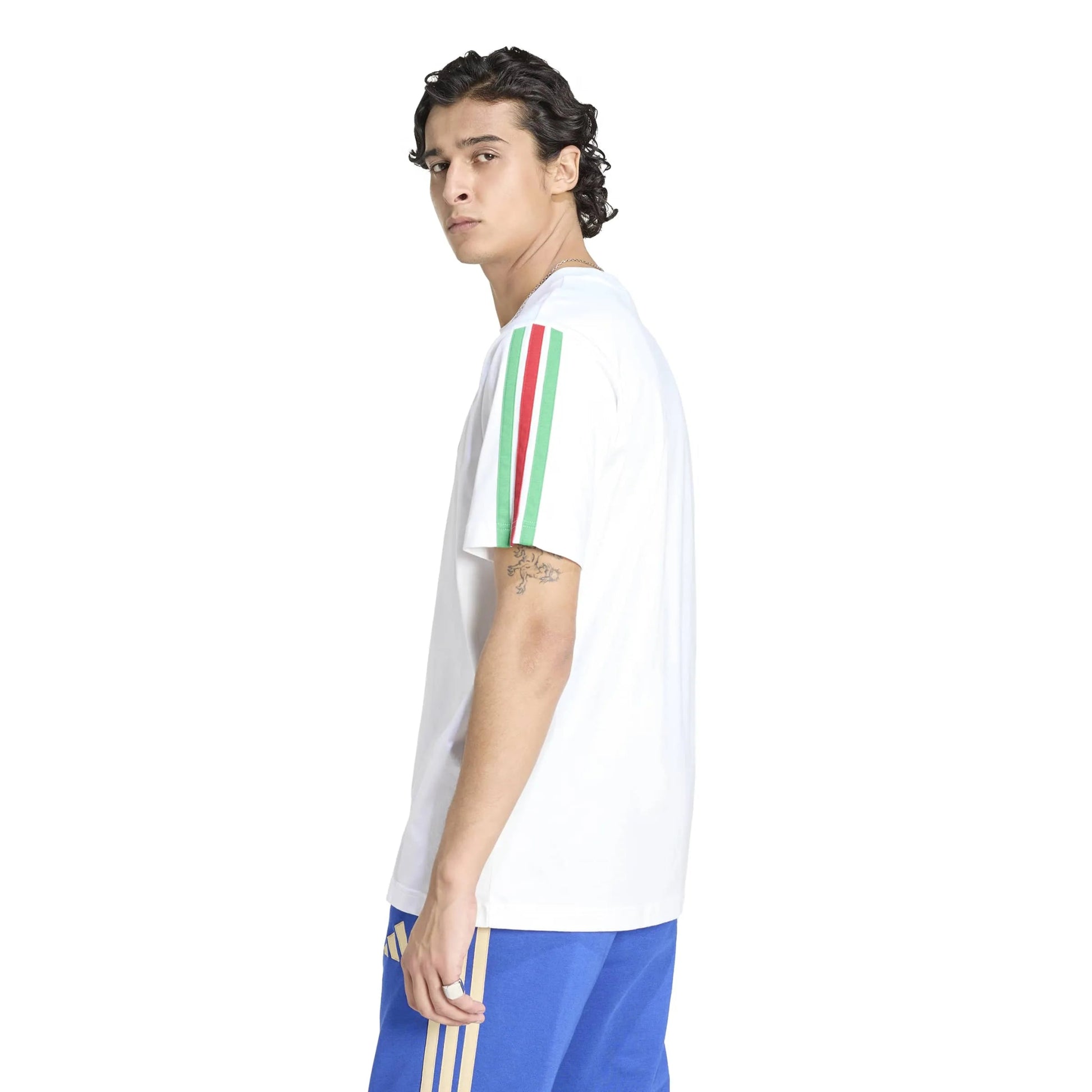 2026 Italy Men's DNA Tee White - Adidas