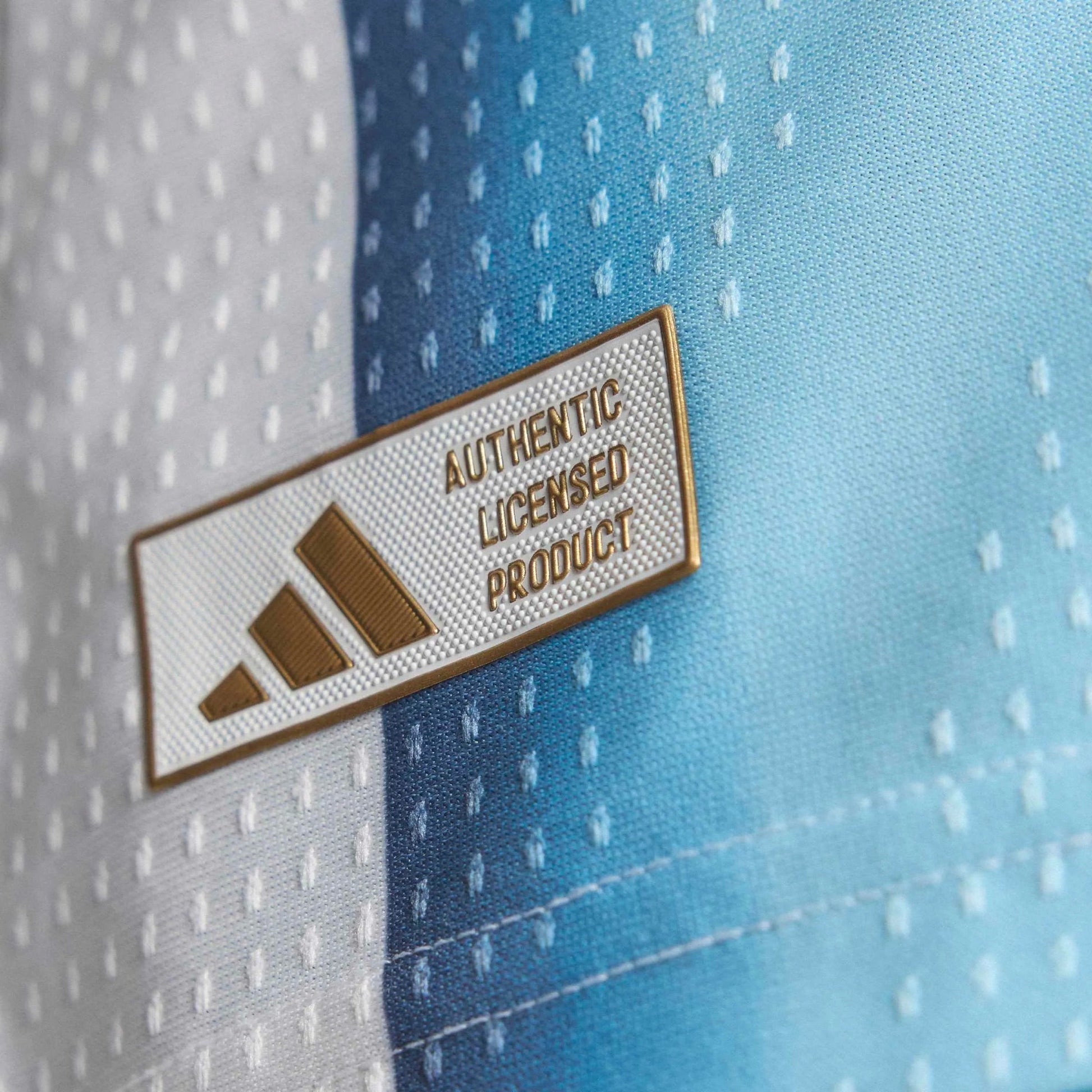 2026 Argentina Men's Authentic Home Soccer Jersey White / Icey Blue / Light Blue - Adidas