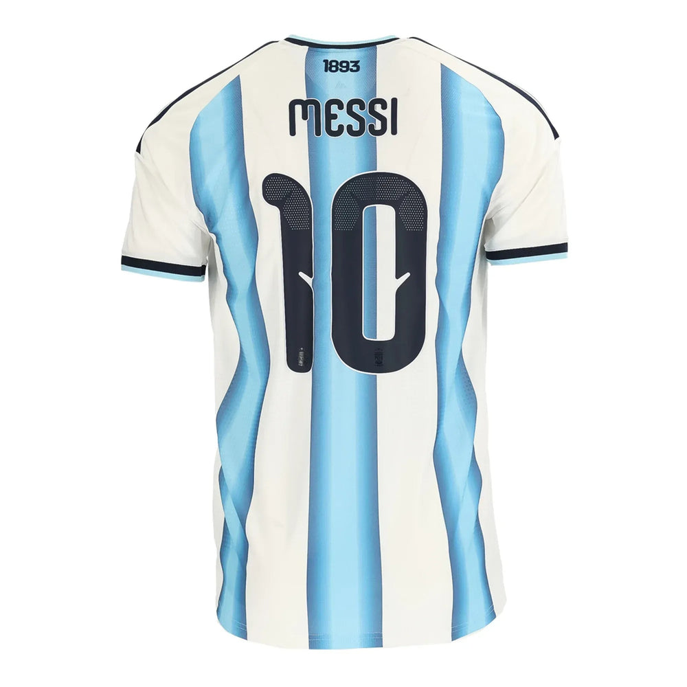 2026 Argentina Men's Authentic Home Soccer Jersey White / Icey Blue / Light Blue - Adidas