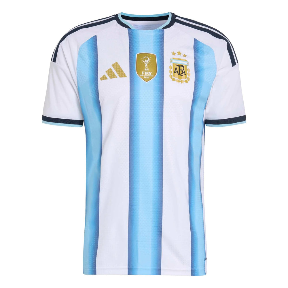 2026 Argentina Men's Authentic Home Soccer Jersey White / Icey Blue / Light Blue - Adidas