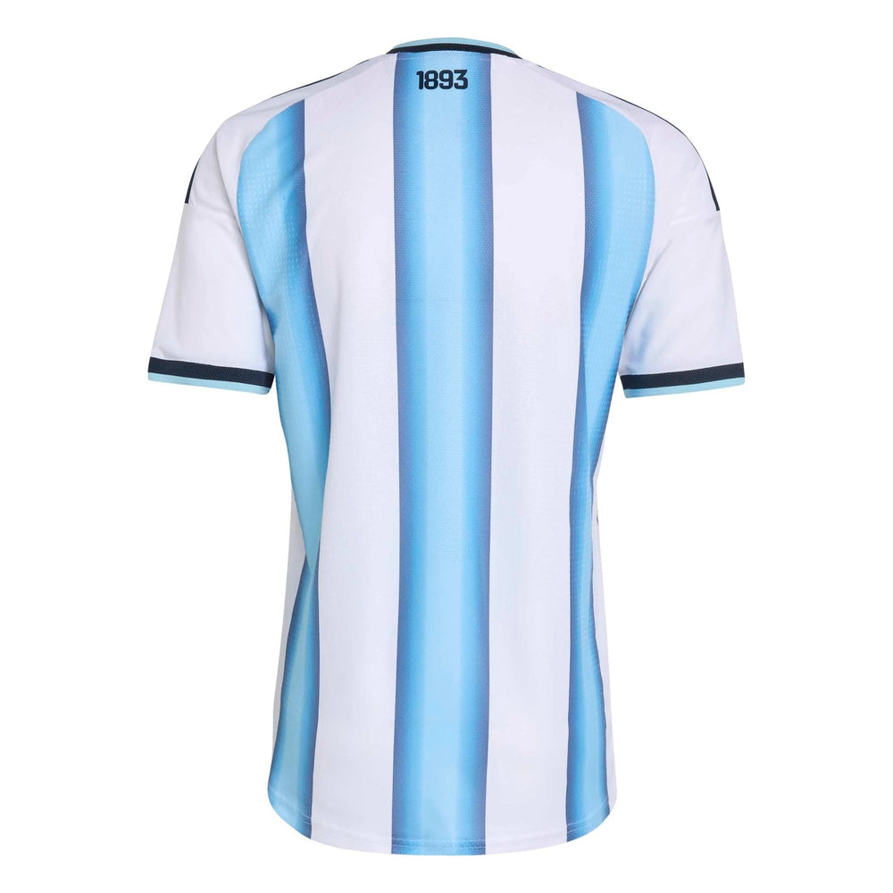 2026 Argentina Men's Authentic Home Soccer Jersey White / Icey Blue / Light Blue - Adidas