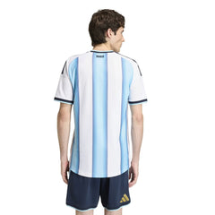 2026 Argentina Men's Authentic Home Soccer Jersey White / Icey Blue / Light Blue - Adidas