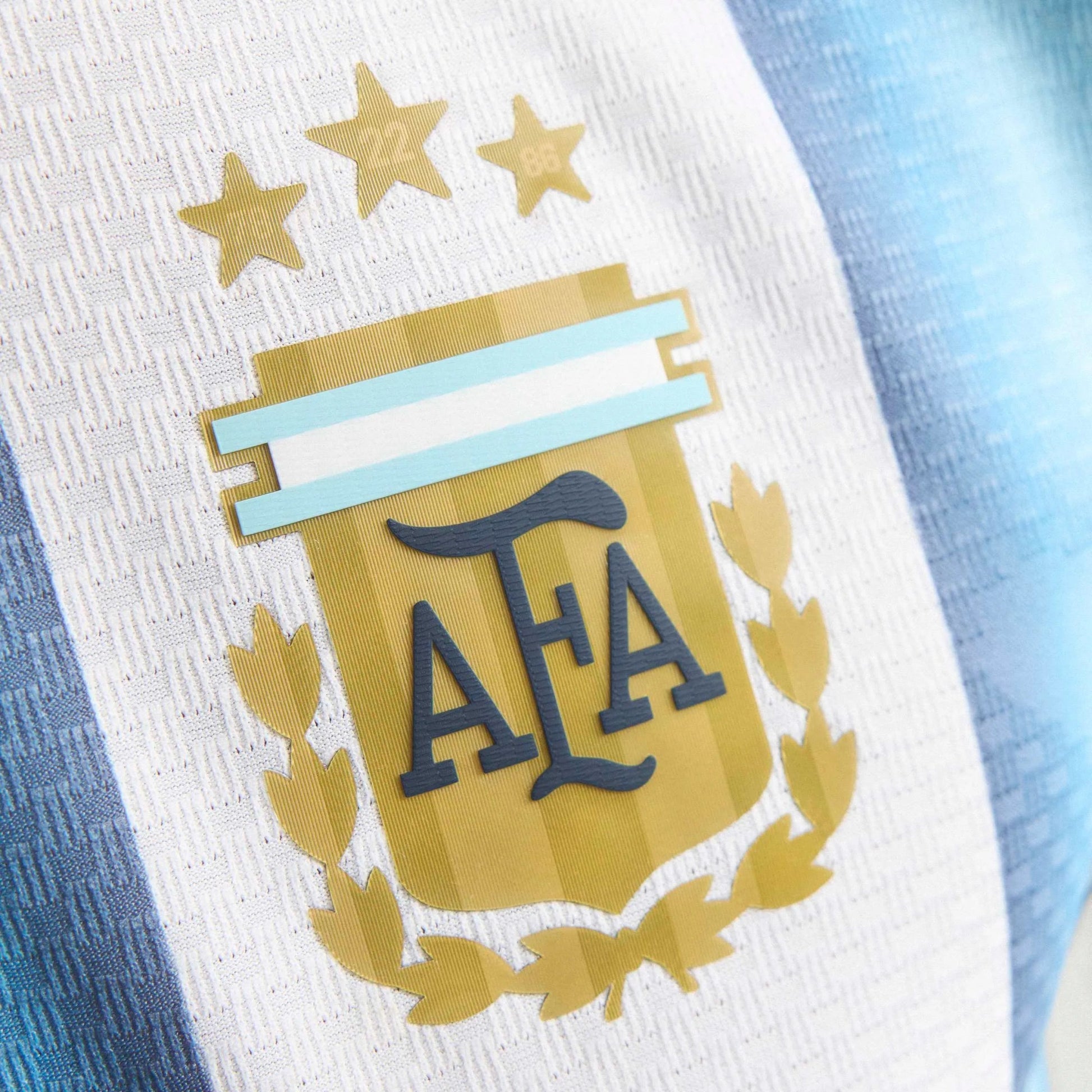 2026 Argentina Men's Authentic Home Soccer Jersey White / Icey Blue / Light Blue - Adidas
