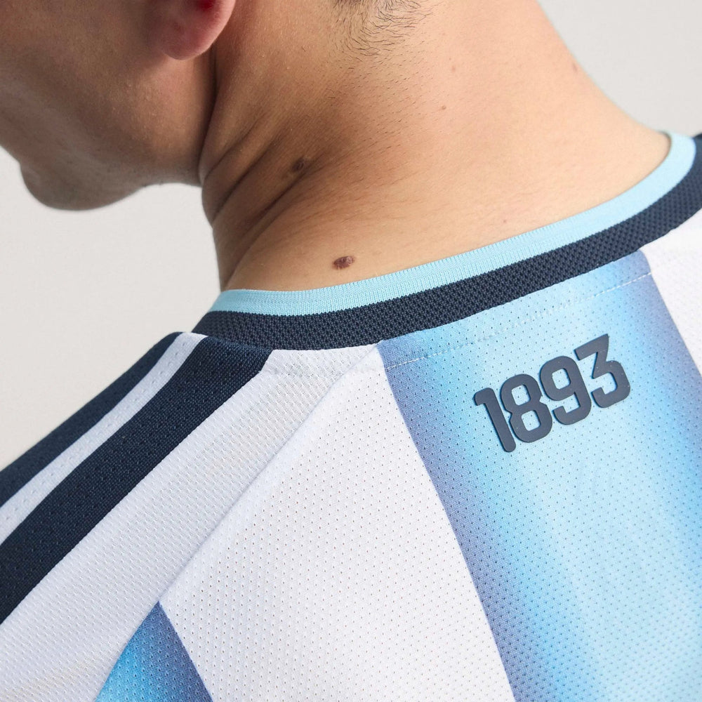 2026 Argentina Men's Authentic Home Soccer Jersey White / Icey Blue / Light Blue - Adidas