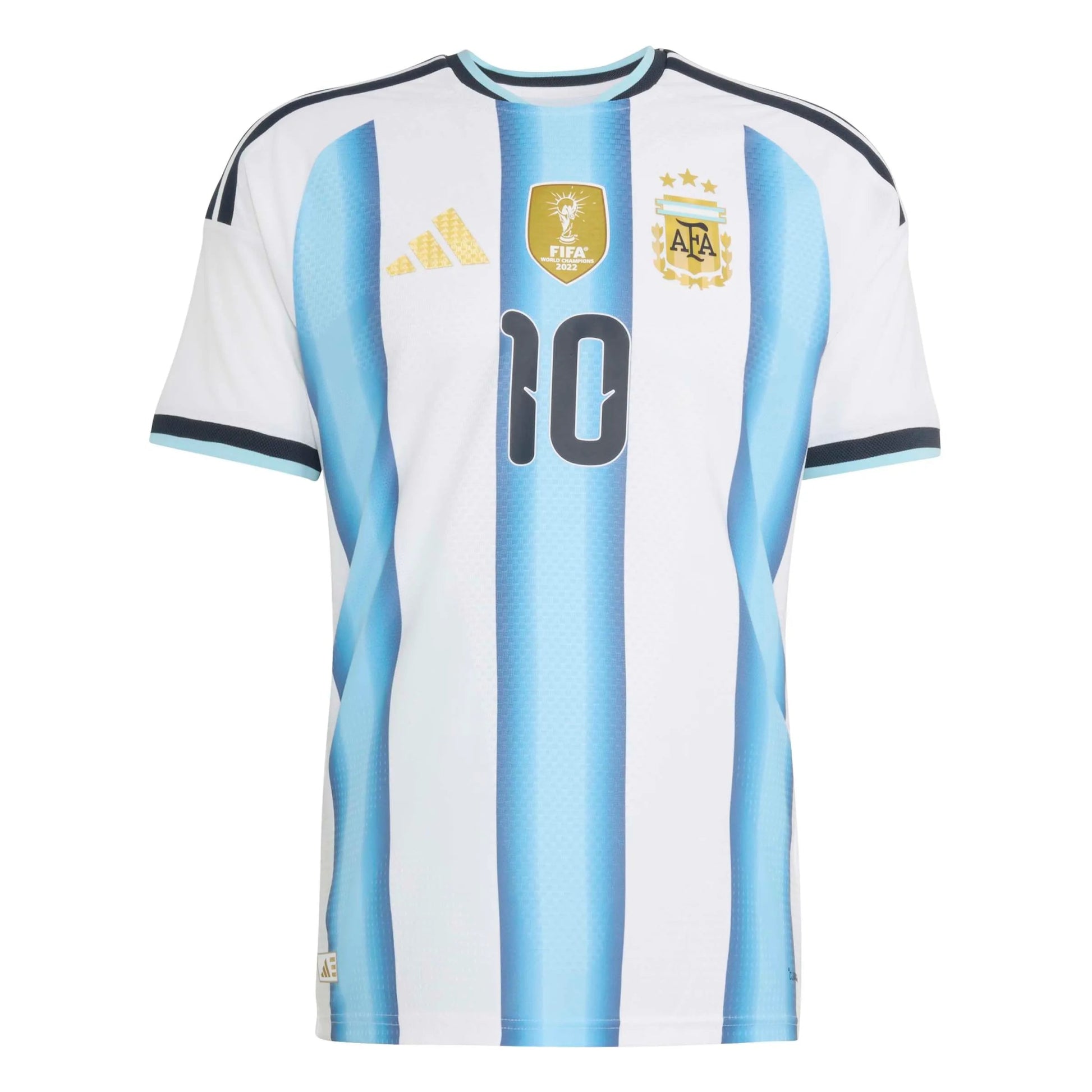 2026 Argentina Men's Authentic Home Messi #10 Soccer Jersey White / Icey Blue / Light Blue - Adidas