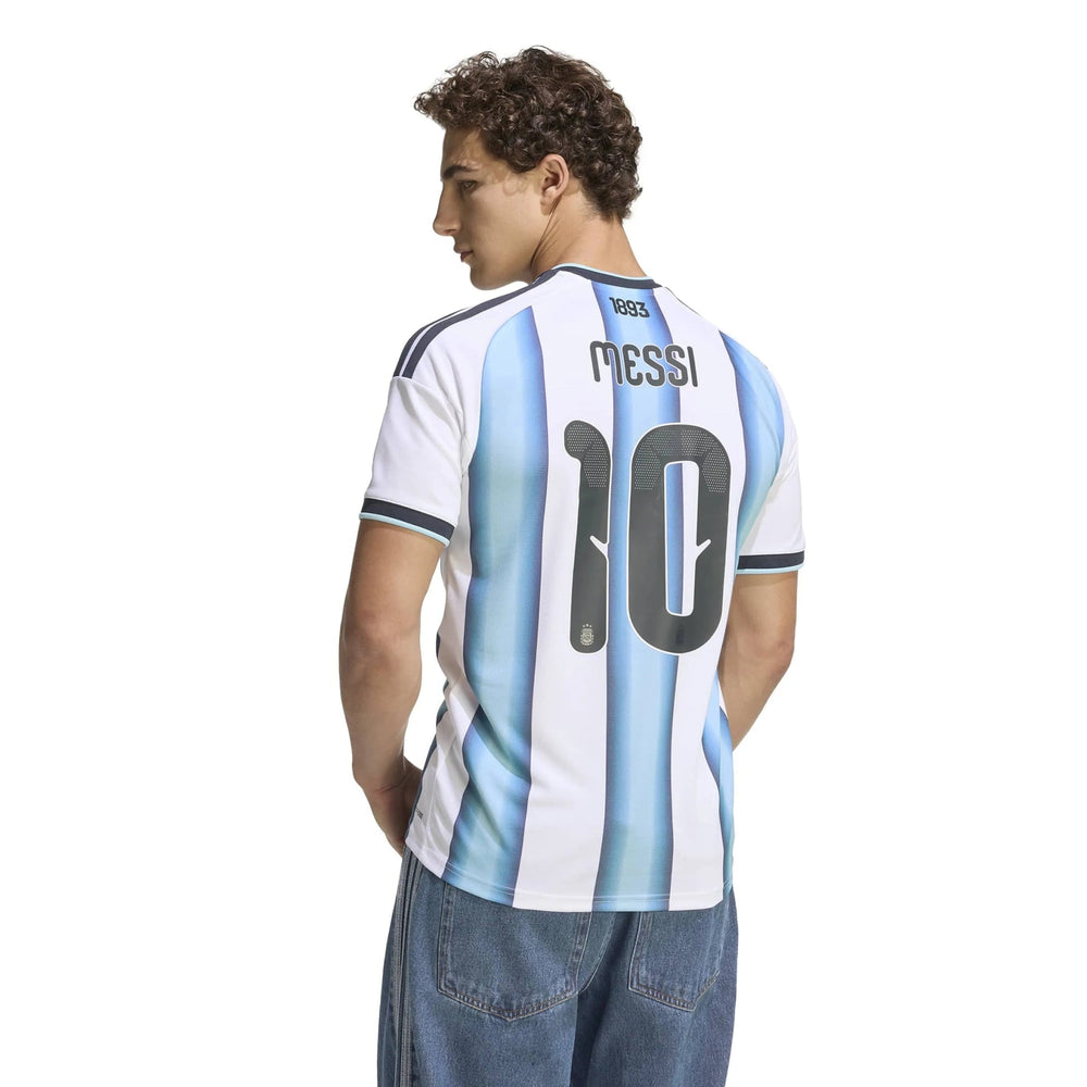 2026 Argentina Men's Stadium Home Messi #10 Soccer Jersey White / Icey Blue / Light Blue - Adidas