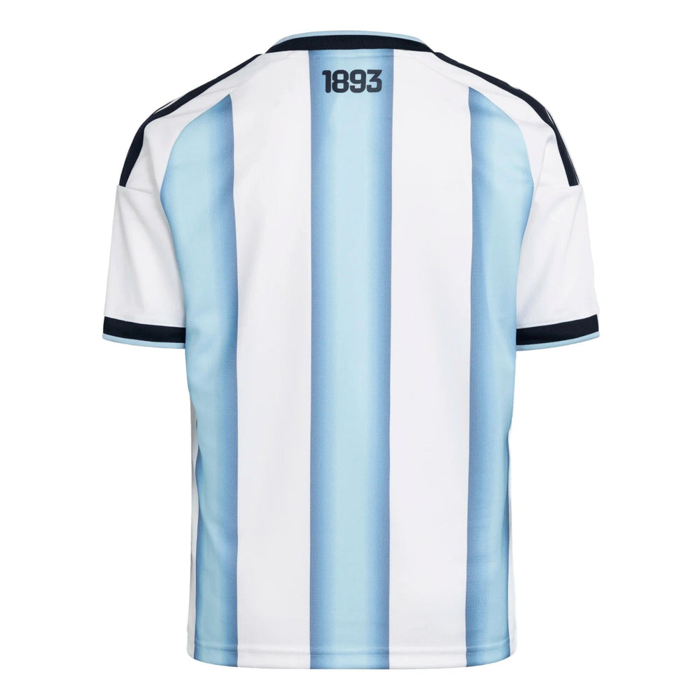 2026 Argentina Youth Stadium Home Soccer Jersey White / Icey Blue / Light Blue - Adidas