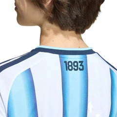 2026 Argentina Youth Stadium Home Soccer Jersey White / Icey Blue / Light Blue - Adidas