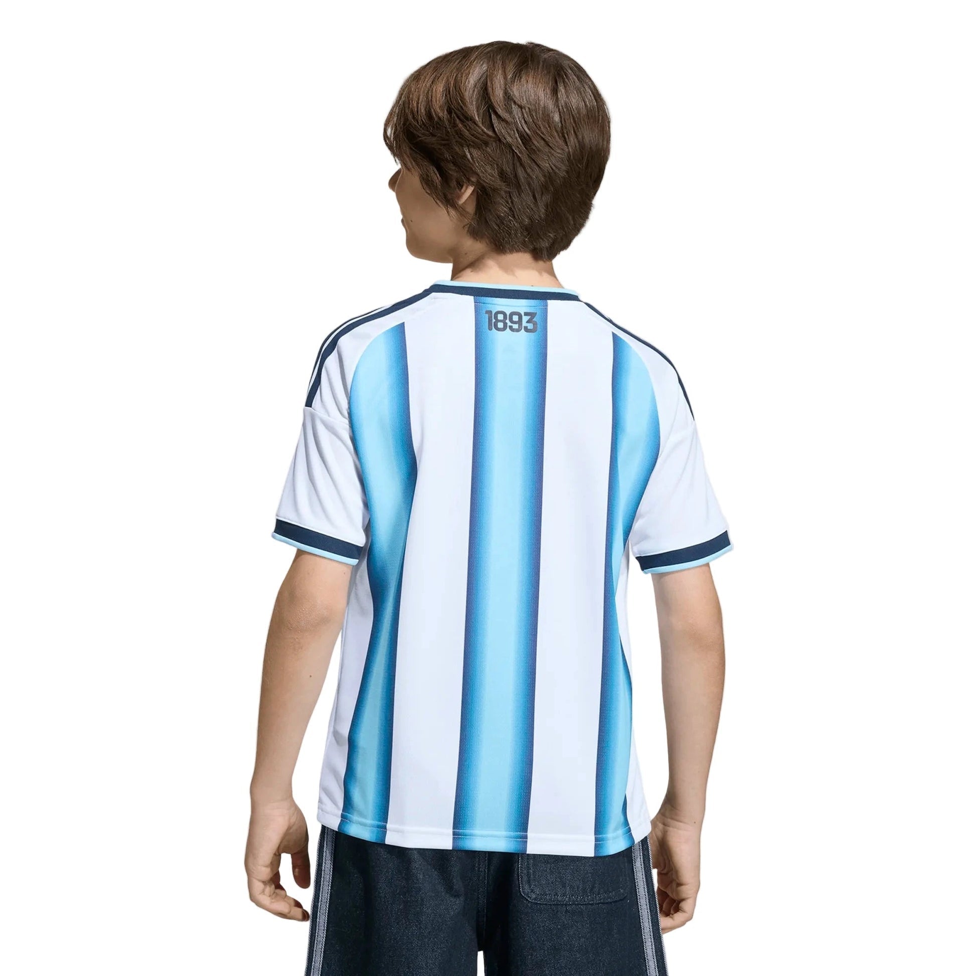 2026 Argentina Youth Stadium Home Soccer Jersey White / Icey Blue / Light Blue - Adidas