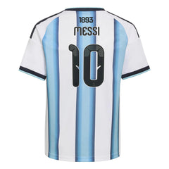 2026 Argentina Youth Stadium Home Messi #10 Soccer Jersey White / Icey Blue / Light Blue - Adidas