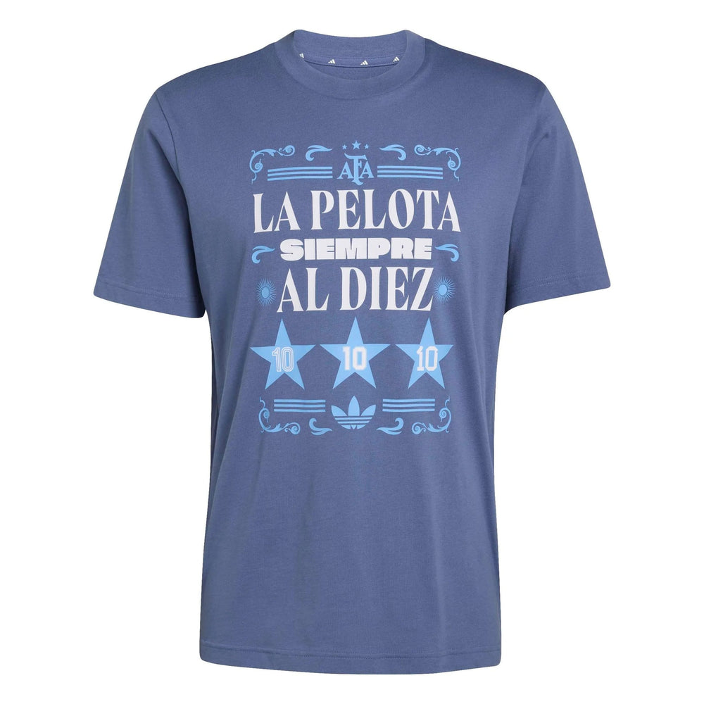 2026 Argentina Men's Amply Tee Crew Blue - Adidas
