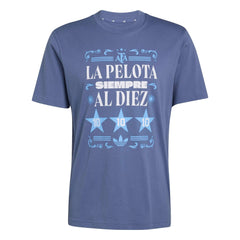 2026 Argentina Men's Amply Tee Crew Blue - Adidas