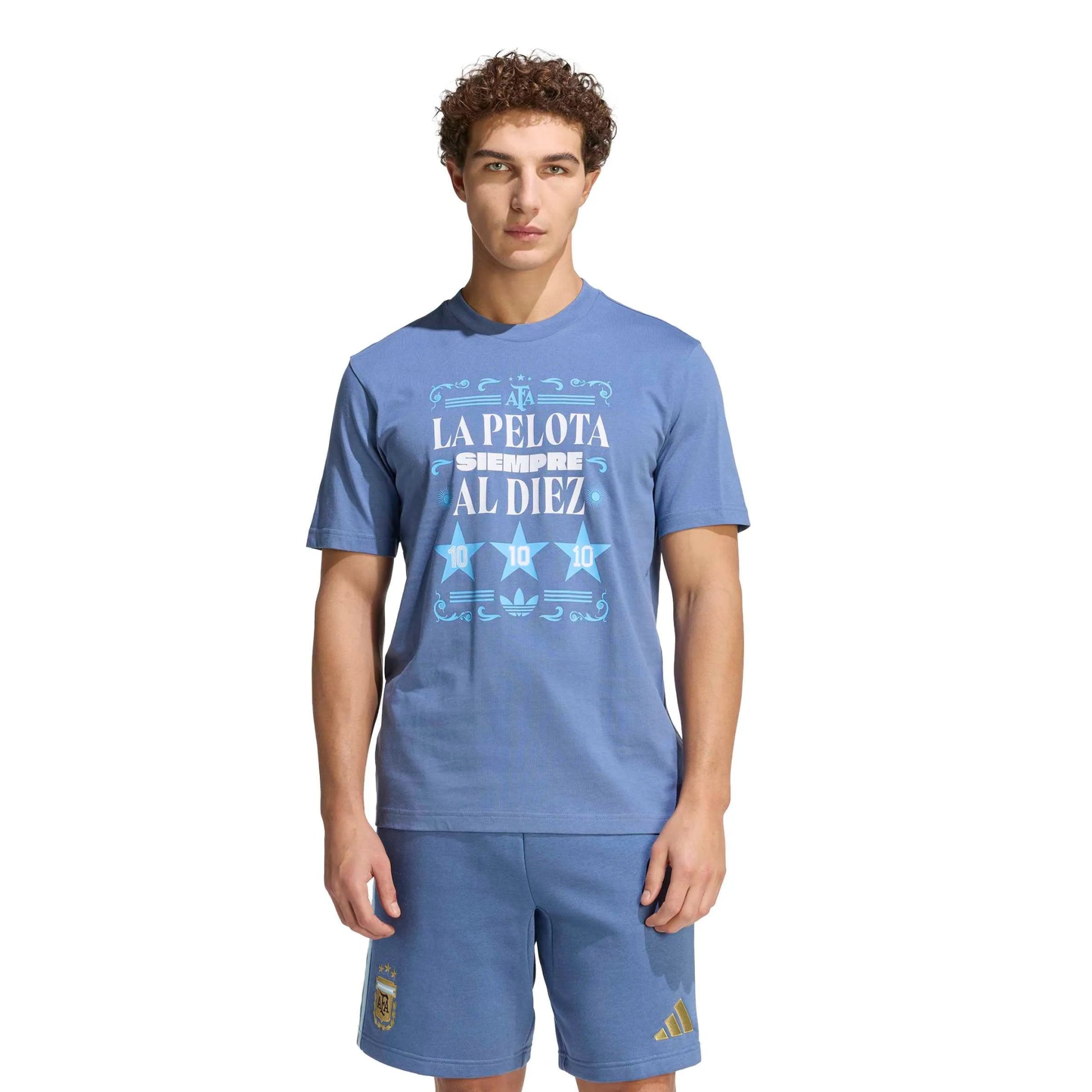 2026 Argentina Men's Amply Tee Crew Blue - Adidas