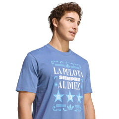 2026 Argentina Men's Amply Tee Crew Blue - Adidas