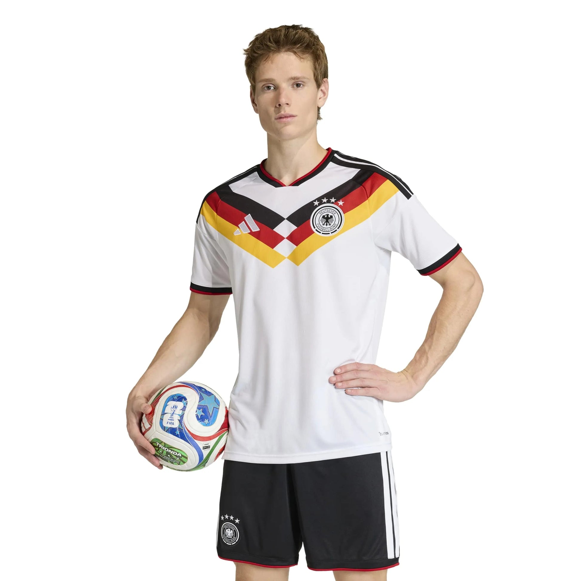 2026 Germany Men's Stadium Home Soccer Jersey White - Adidas