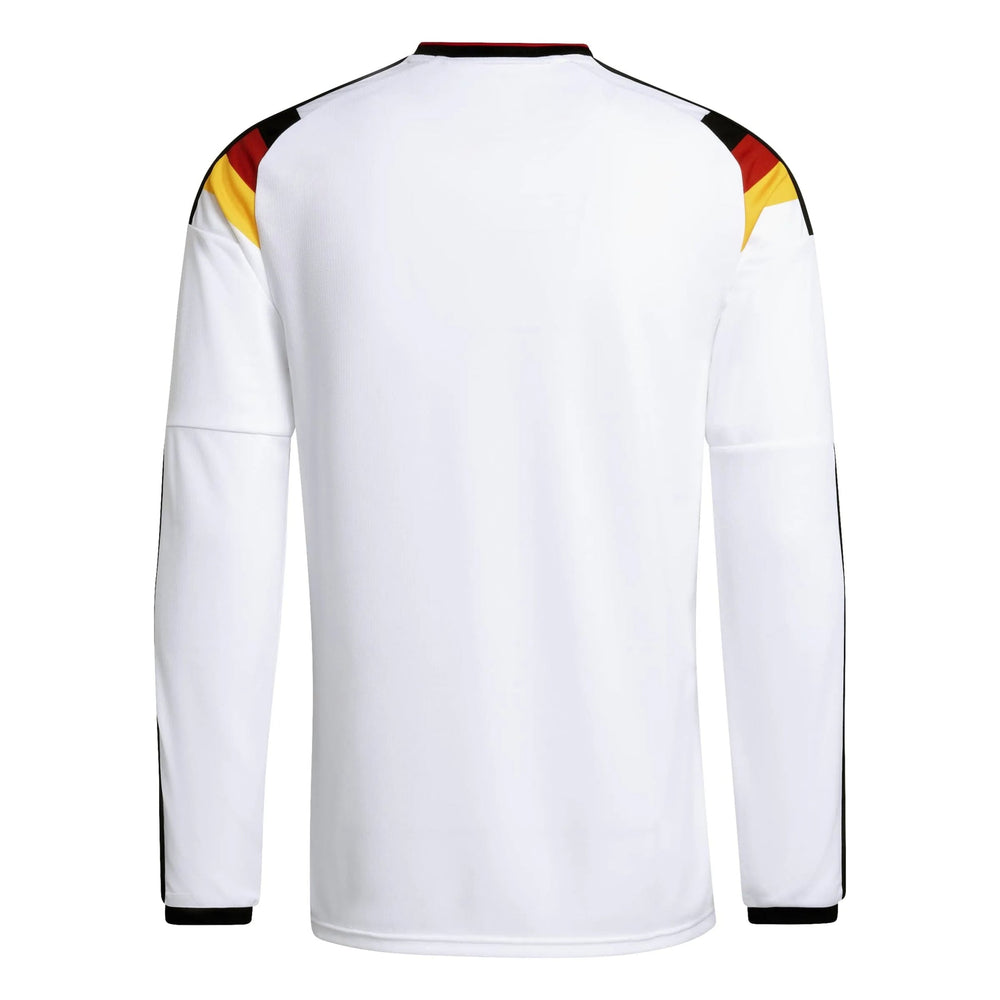 2026 Germany Men's Stadium Home Long-Sleeve Soccer Jersey White - Adidas