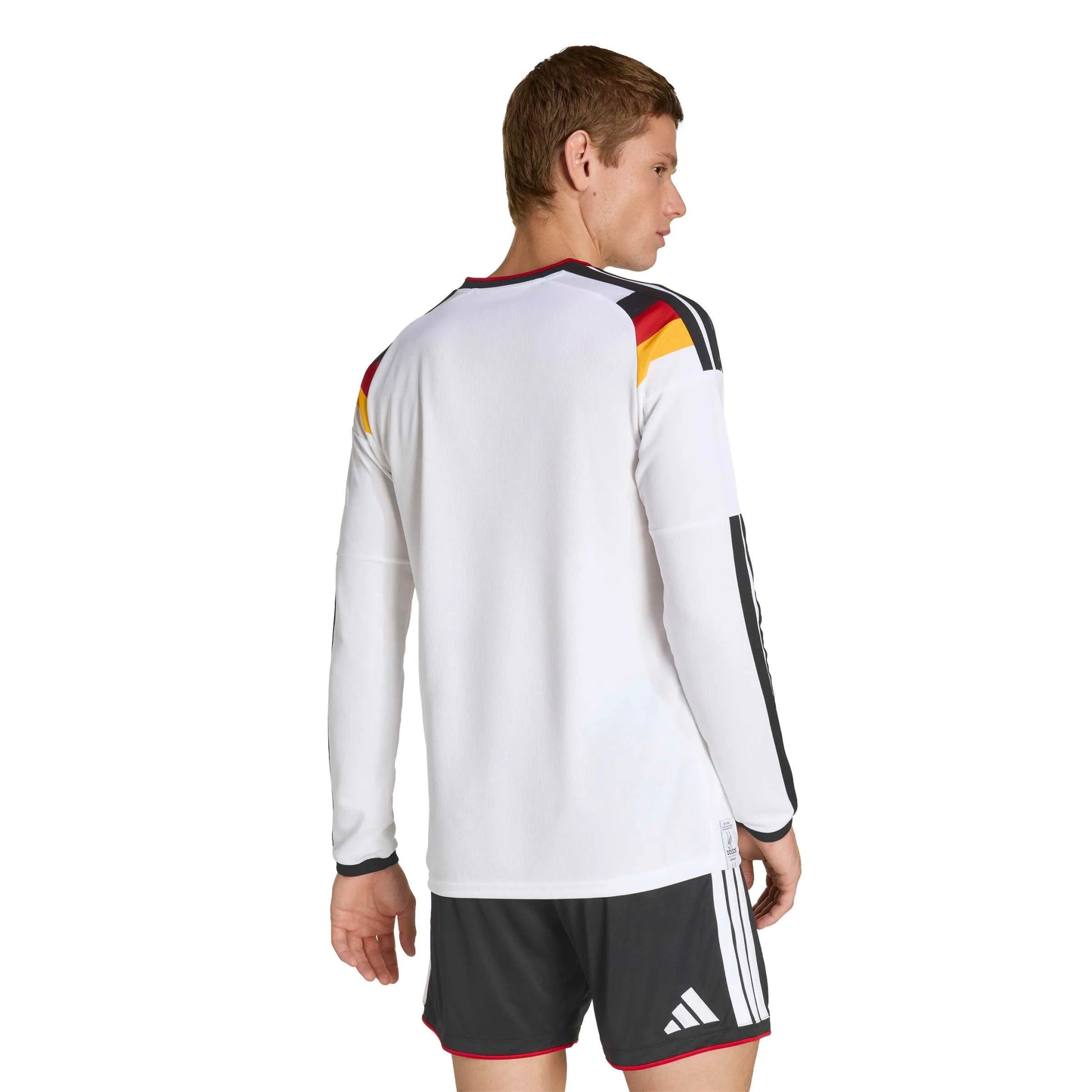 2026 Germany Men's Stadium Home Long-Sleeve Soccer Jersey White - Adidas
