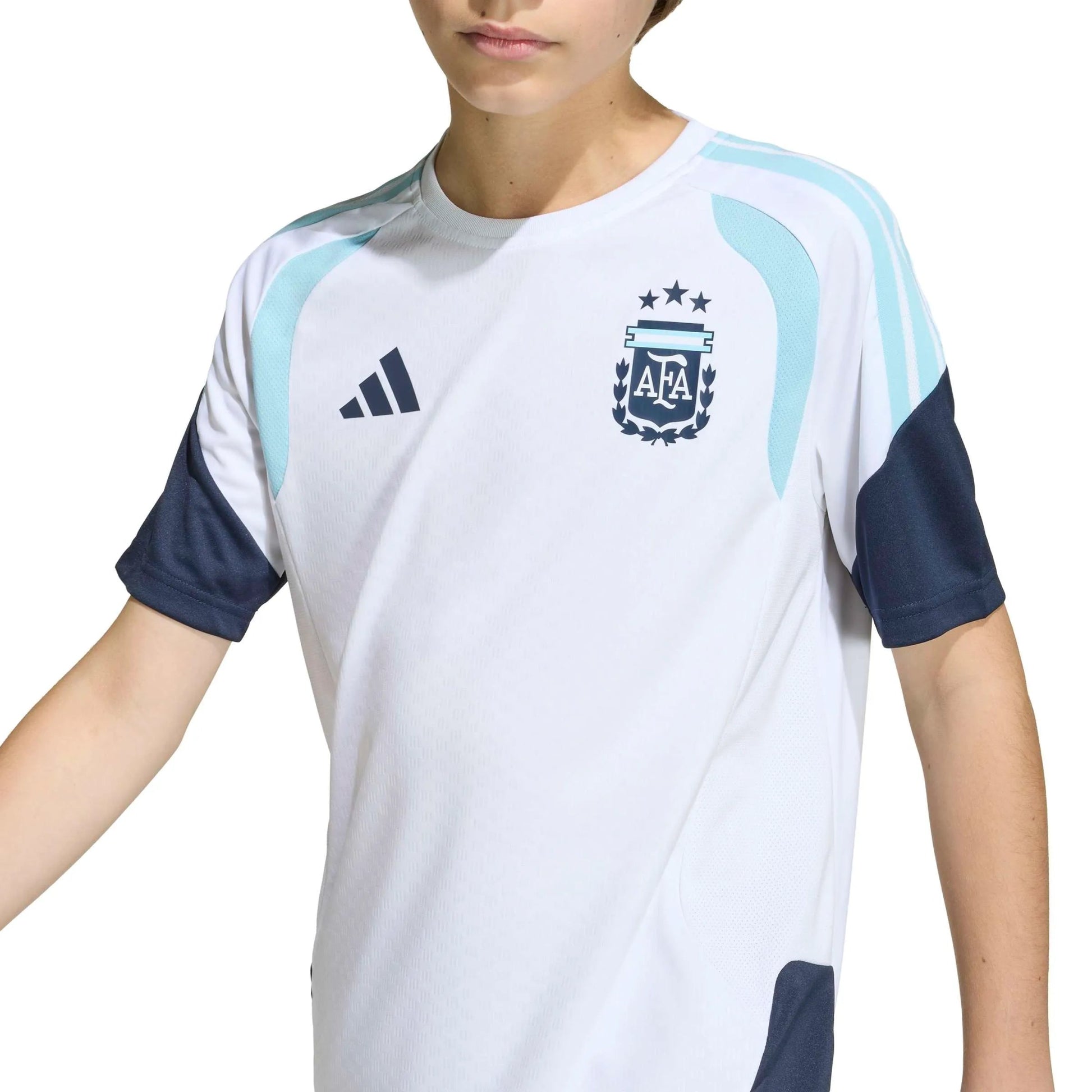 2026 Argentina Youth Training Soccer Jersey White - Adidas