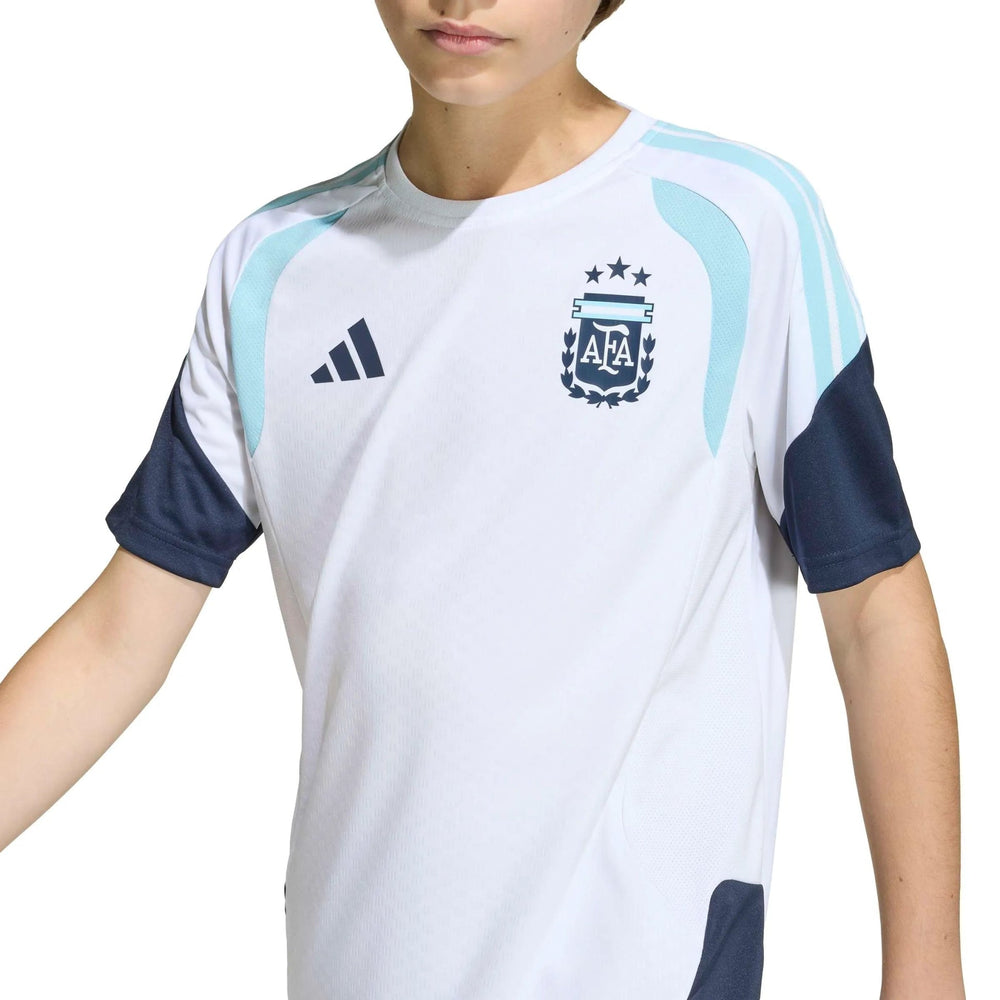 2026 Argentina Youth Training Soccer Jersey White - Adidas
