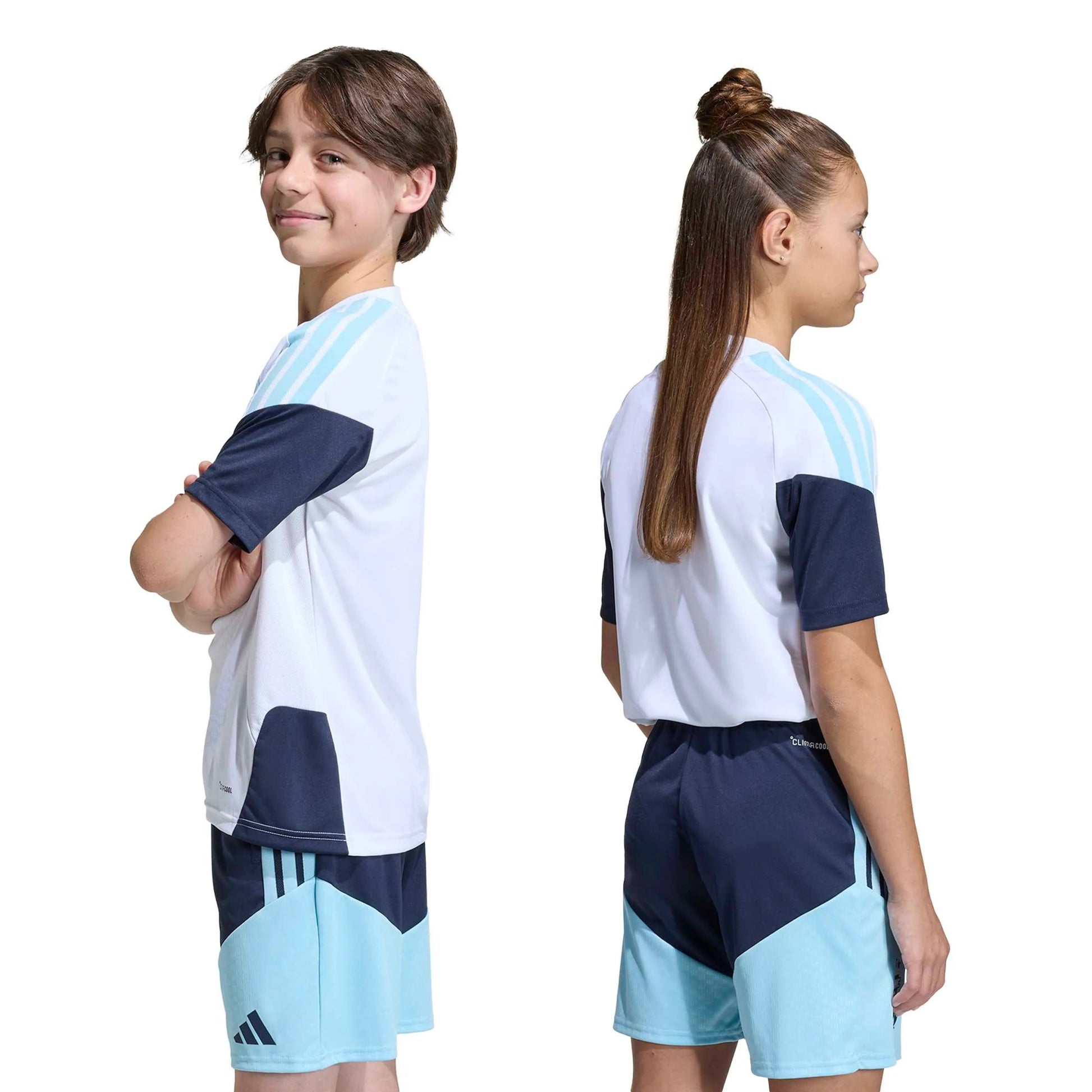 2026 Argentina Youth Training Soccer Jersey White - Adidas