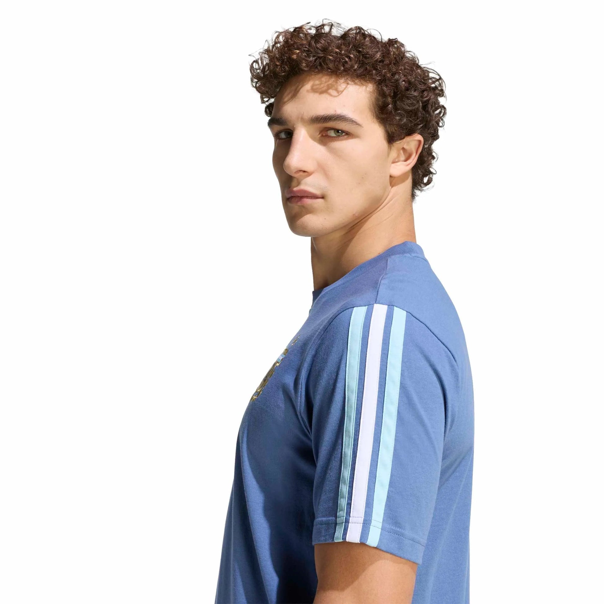 2026 Argentina Men's DNA Tee Crew Blue - Adidas