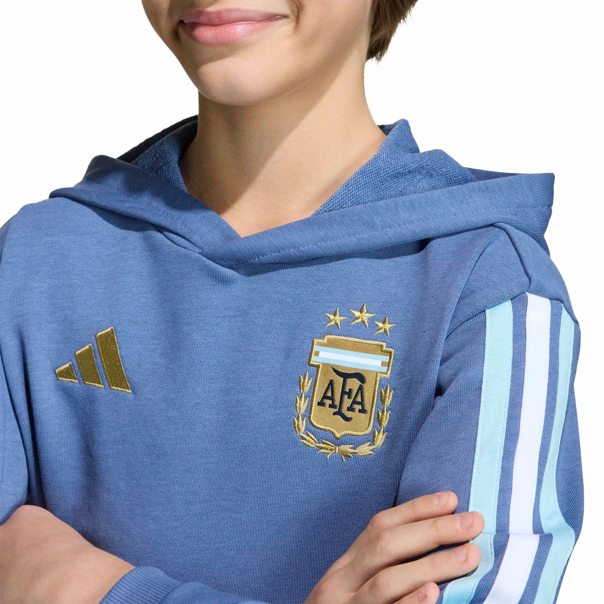 2026 Argentina Youth DNA Hoodie Crew Blue - Adidas