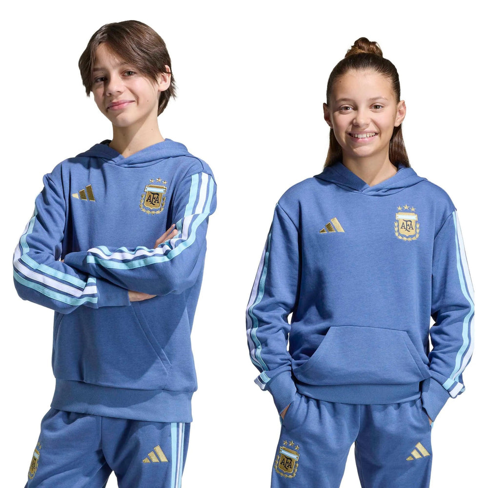 2026 Argentina Youth DNA Hoodie Crew Blue - Adidas