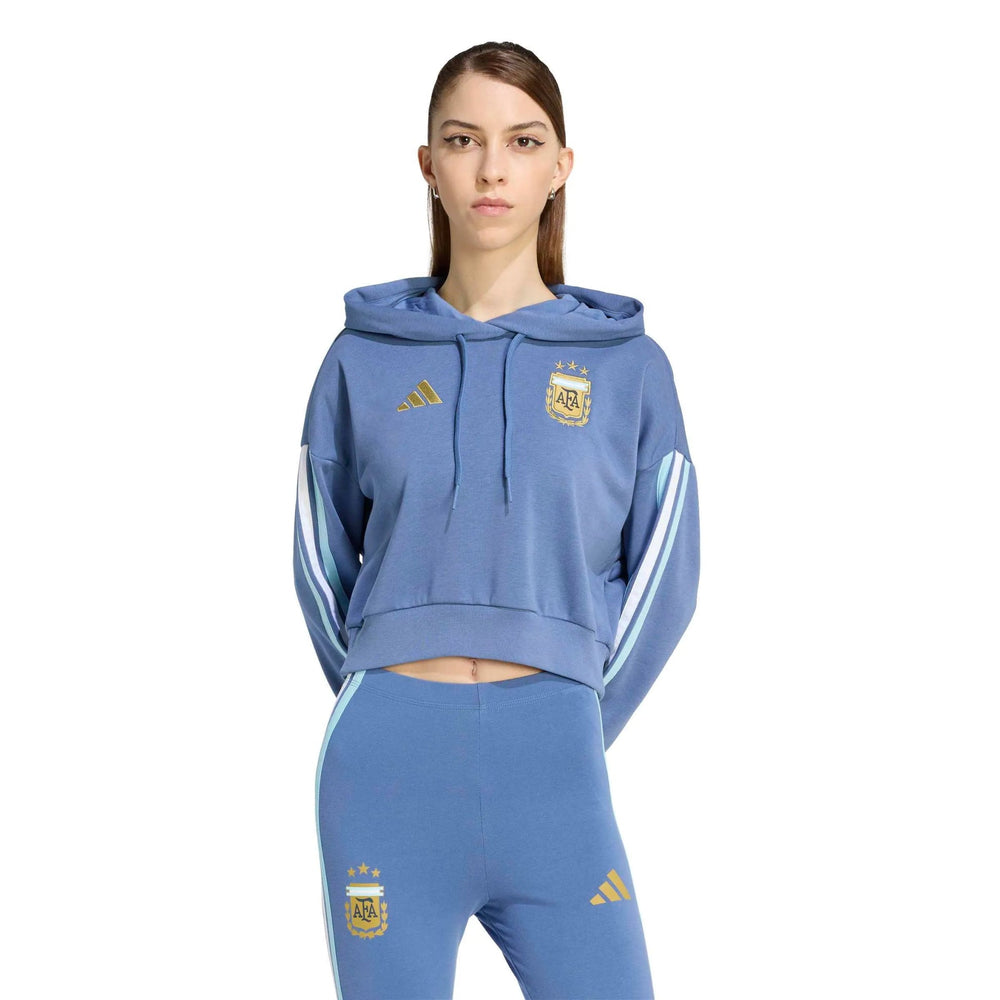 2026 Argentina Women's DNA Hoodie Crew Blue - Adidas
